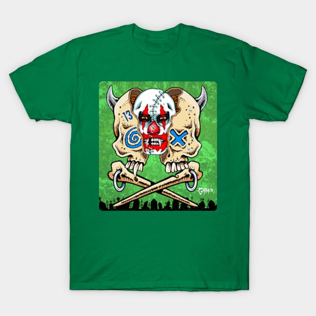 Clown in my Head T-Shirt by Gaither's Skull Thirteen Shop